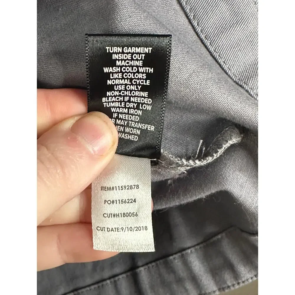 Torrid Grey Long Sleeve Cinched Waist Twill Zip Up Anarok Utility Jacket Size 1X